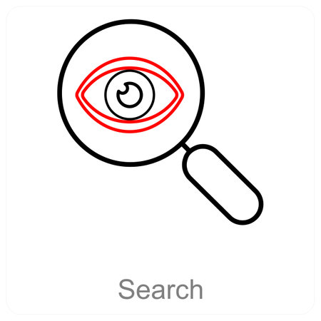 This is beautiful handcrafted pixel perfect red and black line Security icon.のイラスト素材