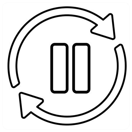 This is beautiful handcrafted pixel perfect black and blue line Arrows iconのイラスト素材