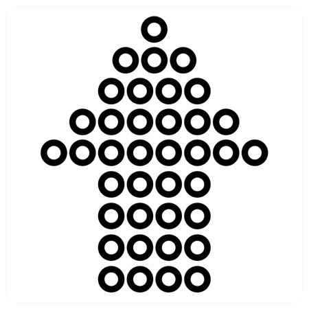 This is beautiful handcrafted pixel perfect black and blue line Arrows iconのイラスト素材