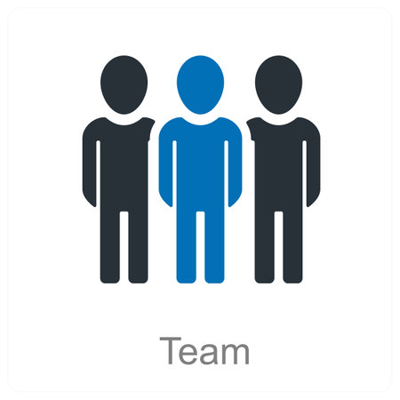 Team and unity icon conceptのイラスト素材