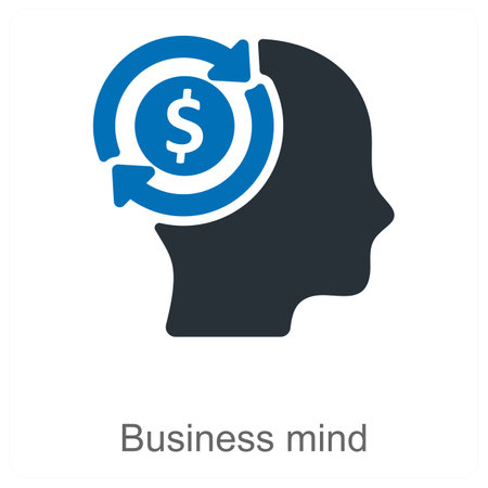 Business Mind and strategy icon conceptのイラスト素材