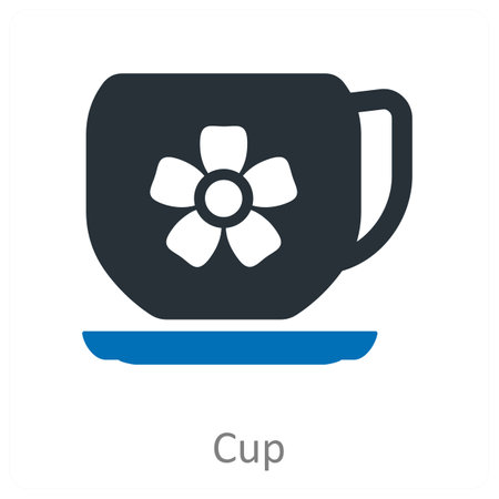 Cup and drink icon conceptのイラスト素材