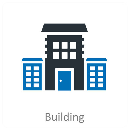 Building and urban icon conceptのイラスト素材