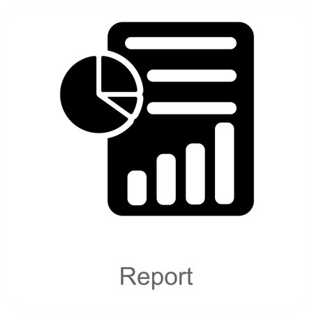 Report and analysis icon conceptのイラスト素材