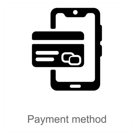 Payment Method and transaction icon conceptのイラスト素材