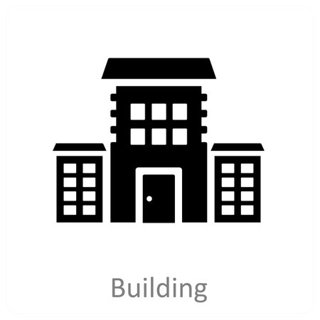 Building and urban icon conceptのイラスト素材