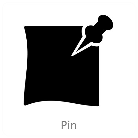 Pin and map icon conceptのイラスト素材