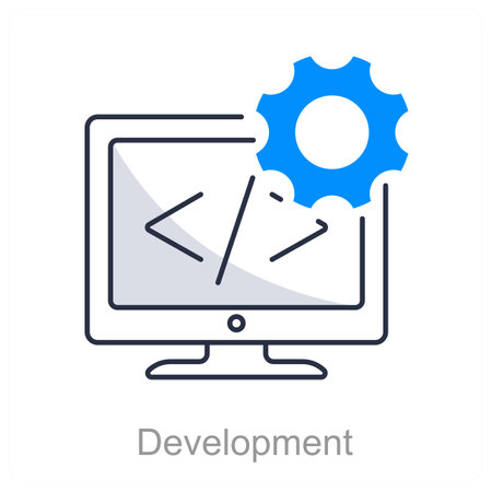 Development and fgrowth icon conceptのイラスト素材