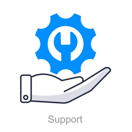 Support and aid icon conceptのイラスト素材