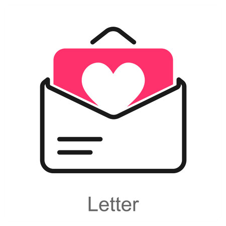 Letter and envelope icon conceptのイラスト素材