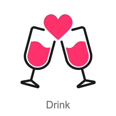 Drink and refreshment icon conceptのイラスト素材
