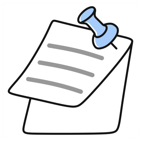 Paper pin icon concept in grey colorのイラスト素材