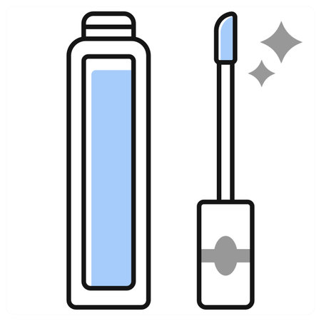 Lip Gloss icon concept in grey colorのイラスト素材