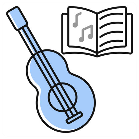 Music class icon concept in grey colorのイラスト素材