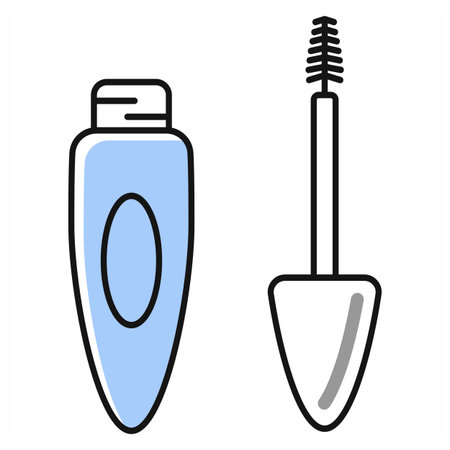 Mascara icon concept in grey colorのイラスト素材