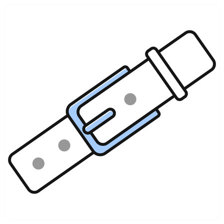 Belt icon concept in grey colorのイラスト素材