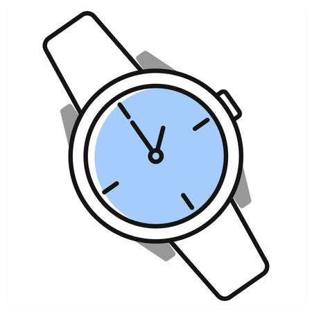 Watch icon concept in grey colorのイラスト素材