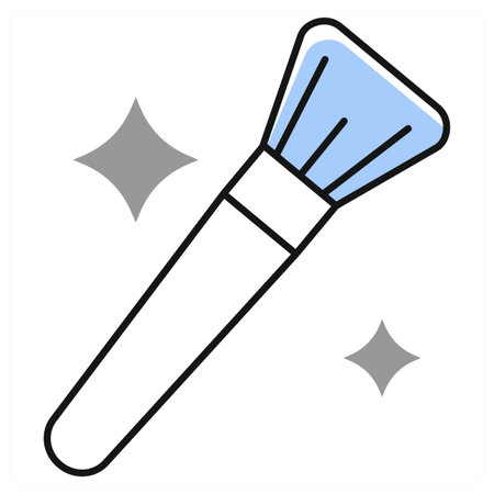 Makeup Brush icon concept in grey colorのイラスト素材