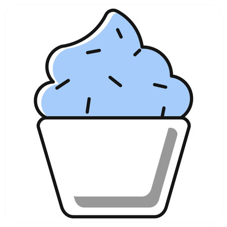 Cupcake icon concept in grey colorのイラスト素材