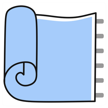 Yoga Mat icon concept in grey colorのイラスト素材