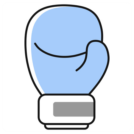 Boxing Glove icon concept in grey colorのイラスト素材