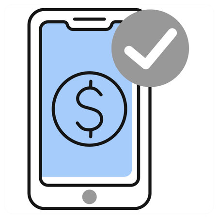 Payment Successful icon concept in grey colorのイラスト素材