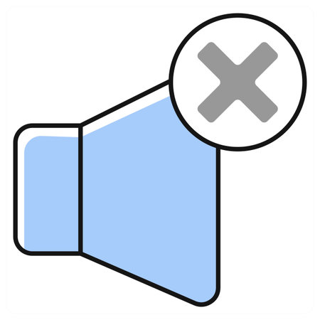 Mute icon concept in grey colorのイラスト素材