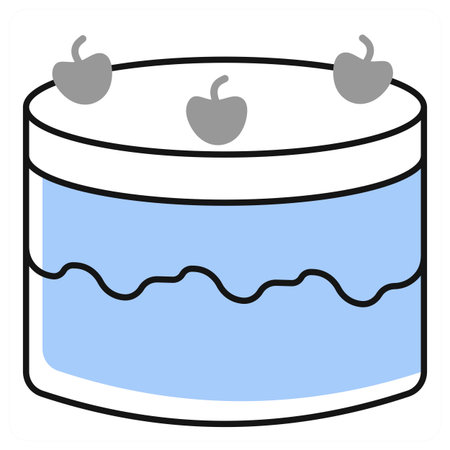 Cake icon concept in grey colorのイラスト素材