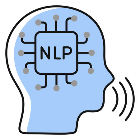 Natural Language Processing icon concept in grey colorのイラスト素材