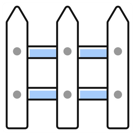 Fence icon concept in grey colorのイラスト素材