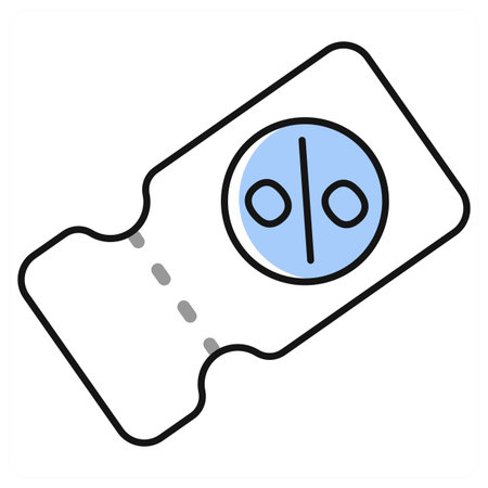 Coupon icon concept in grey colorのイラスト素材