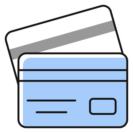 Credit Card icon concept in grey colorのイラスト素材