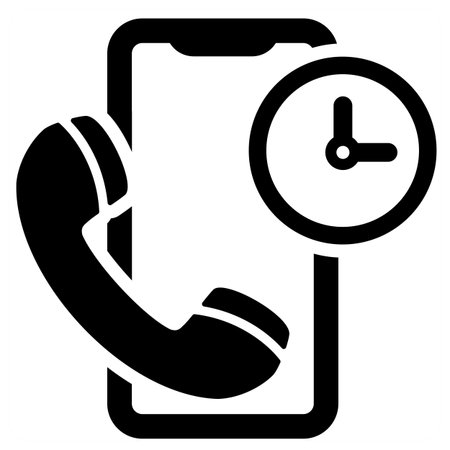 Urgent Call icon cocept in blue filled colorのイラスト素材