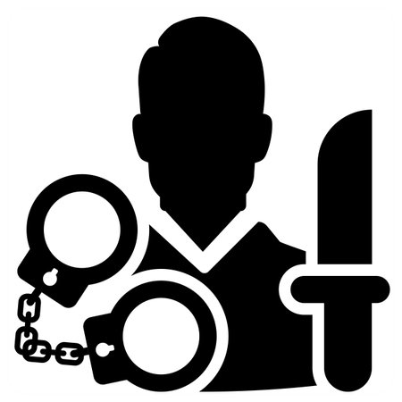 Violation icon cocept in blue filled colorのイラスト素材