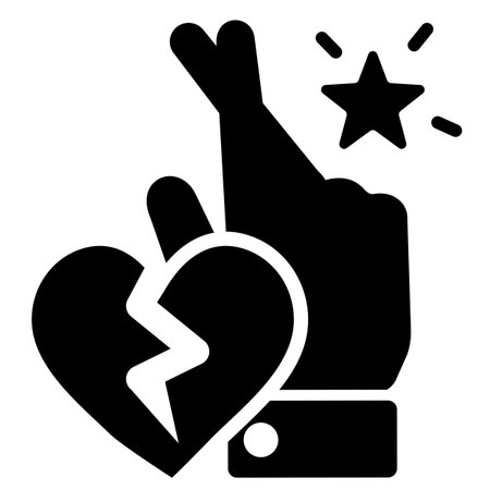 Cheating icon cocept in blue filled colorのイラスト素材