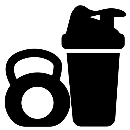 Gymnastics icon cocept in blue filled colorのイラスト素材