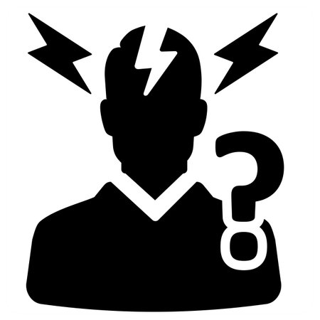 Panic Attacks icon cocept in blue filled colorのイラスト素材