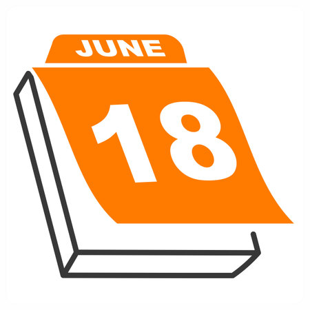 Calendar icon concept in orange colorのイラスト素材