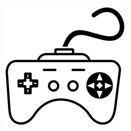 Game Control icon concept in orange color