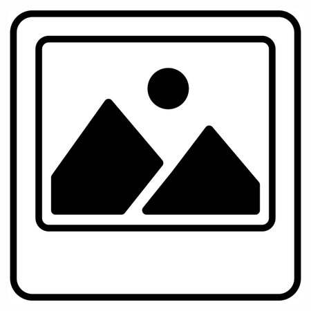 Gallery icon concept in orange color