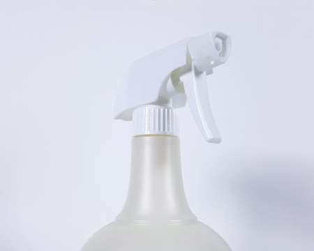 White foggy spray and white backdropの写真素材