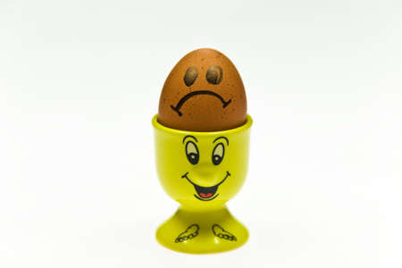 easter sad eggの写真素材