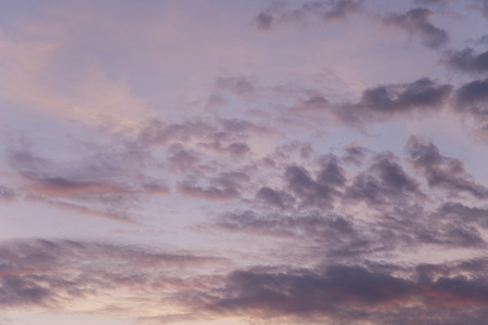 golden sky at dusk with colorful clouds Look beautiful.
