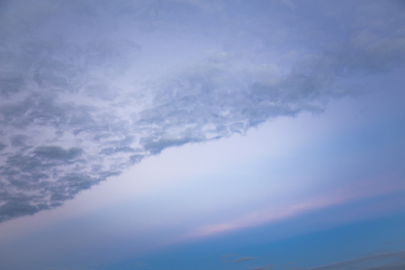 Colorful clouds in the evening sky.の写真素材
