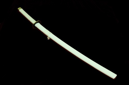 White samurai swordの写真素材