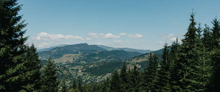 Gorgeous mountain landscape from the top.