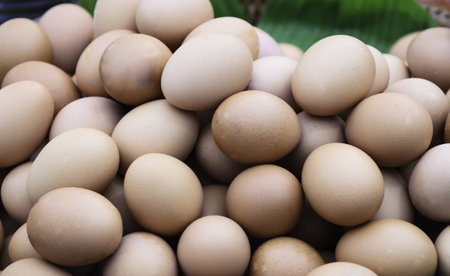 Eggs for cooking in the store