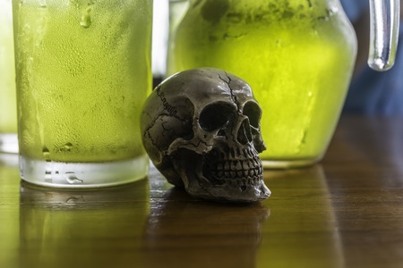 skull or skeleton of human photographyの写真素材