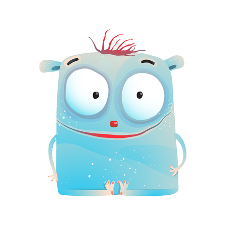 Colorful watercolor style childish illustration for kids. Vector cartoon.の写真素材