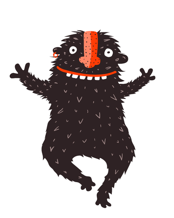 Cartoon design of quirky monster vector graphics.